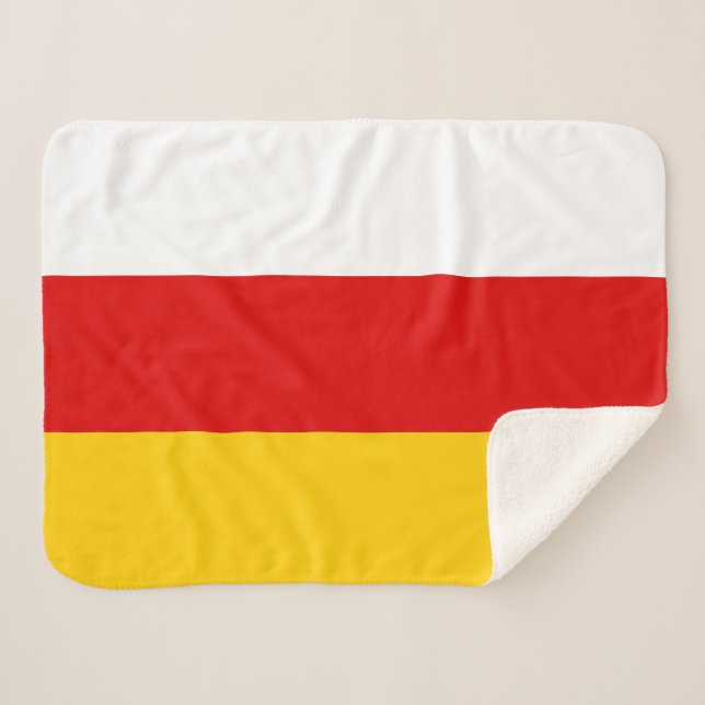 Couverture Sherpa Drapeau d'Ossétie du Sud (Devant (Horizontal))