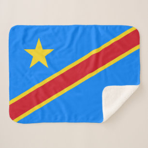 Couverture Sherpa Drapeau du Congo Kinshasa