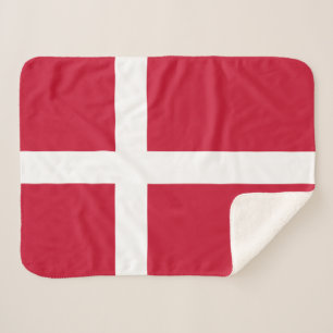 Couverture Sherpa Drapeau du Danemark