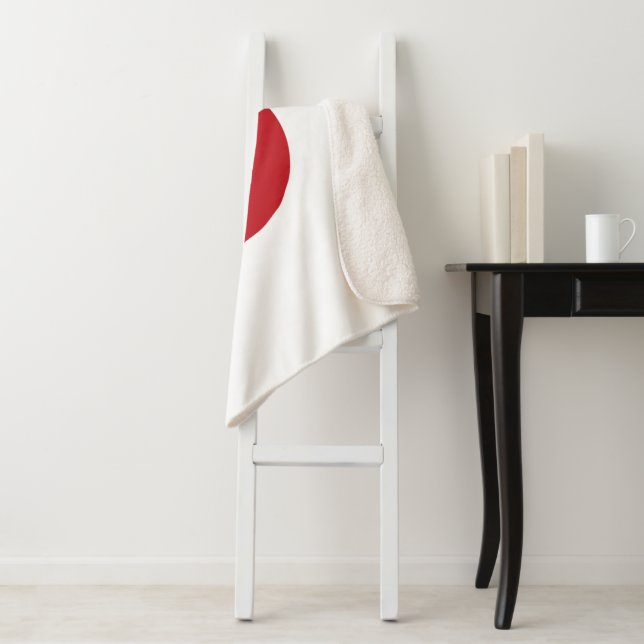 Couverture Sherpa Drapeau du Japon (En situation)