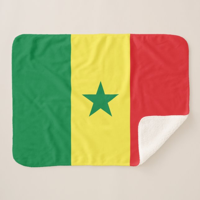 Couverture Sherpa Drapeau du Sénégal (Devant (Horizontal))