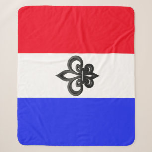 Couverture Sherpa Drapeau français