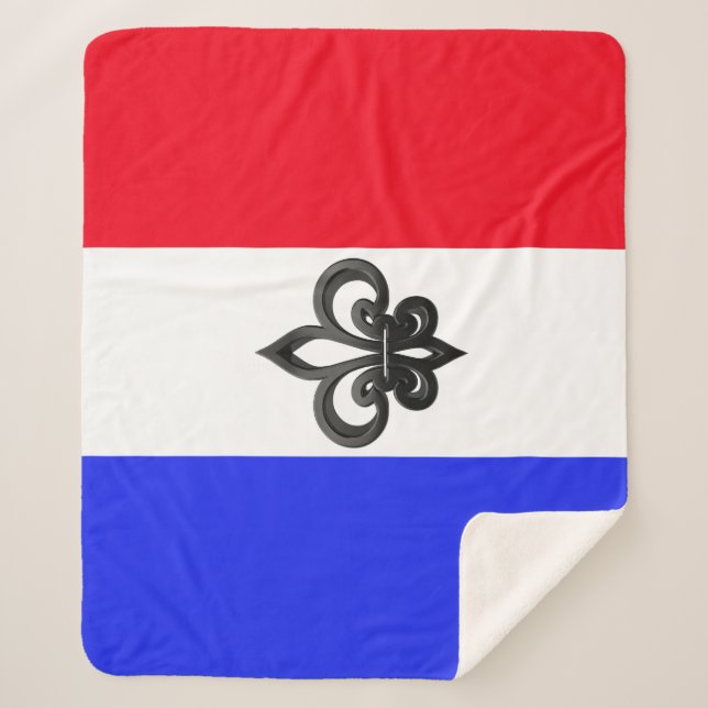 Couverture Sherpa Drapeau français (Devant)