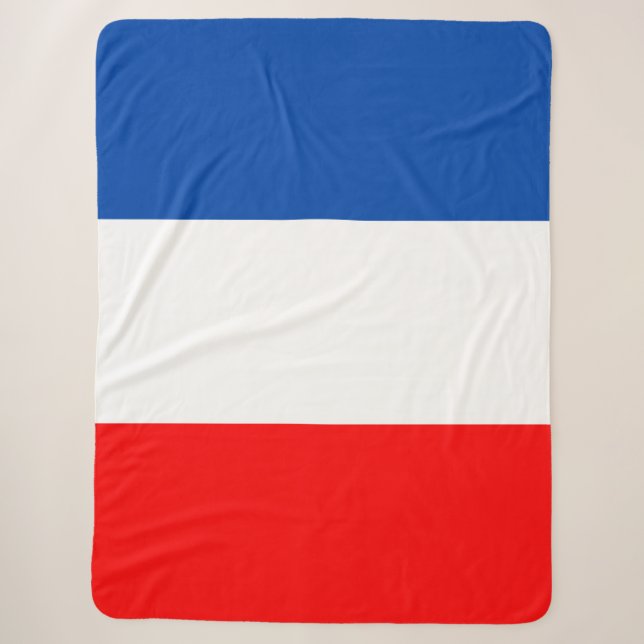 Couverture Sherpa Drapeau France (Devant)