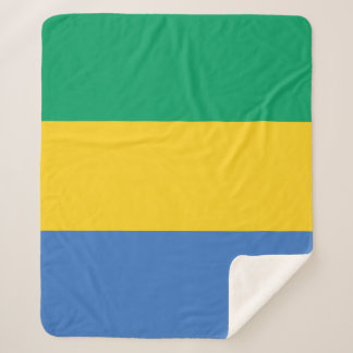Couverture Sherpa Drapeau Gabon