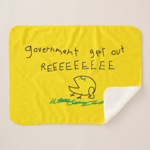 Couverture Sherpa Drapeau Gadsden Gouvernement dehors REE SNEKDROITE