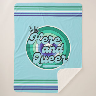 Couverture Sherpa Drapeau gay masculin : LGBTQ - Ici et Queer