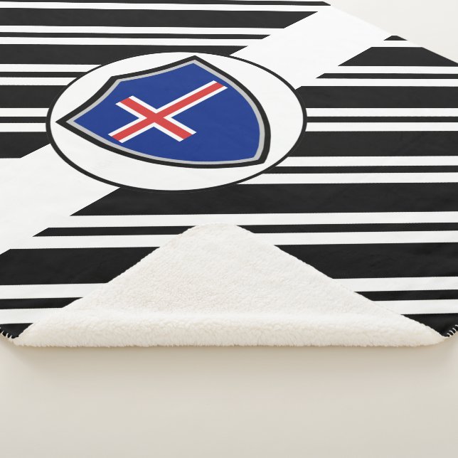 Couverture Sherpa Drapeau islandais (3/4)