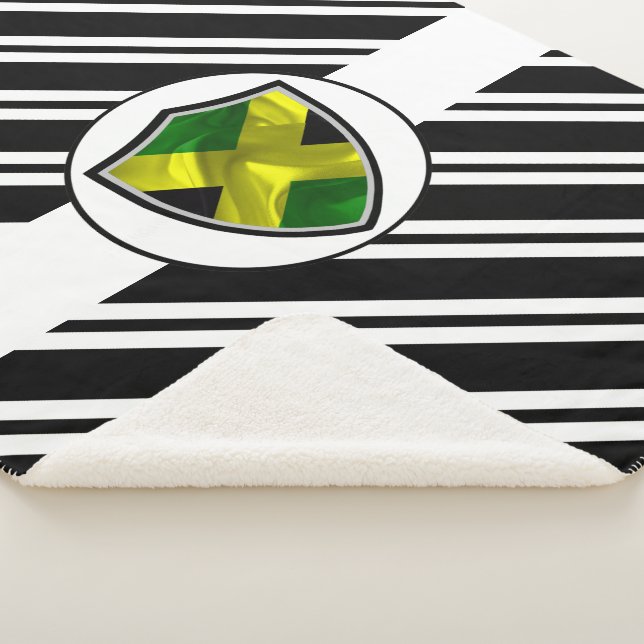 Couverture Sherpa Drapeau jamaïcain (3/4)