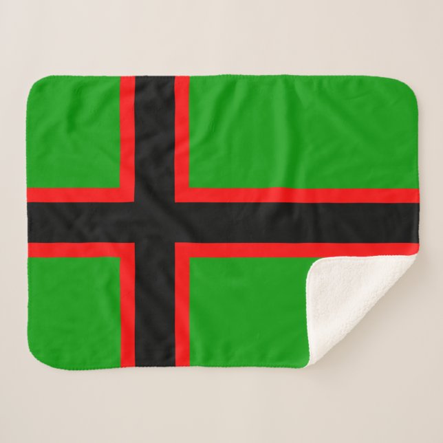 Couverture Sherpa Drapeau national de Carélie (Devant (Horizontal))