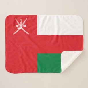 Couverture Sherpa Drapeau Oman