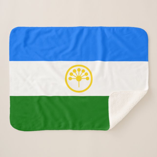 Couverture Sherpa Drapeau patriotique de Bachkortostan (Devant (Horizontal))