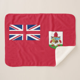 Couverture Sherpa Drapeau patriotique des Bermudes