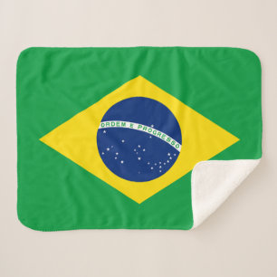 Couverture Sherpa Drapeau patriotique du Brésil