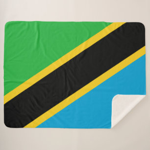 Couverture Sherpa Drapeau tanzanien