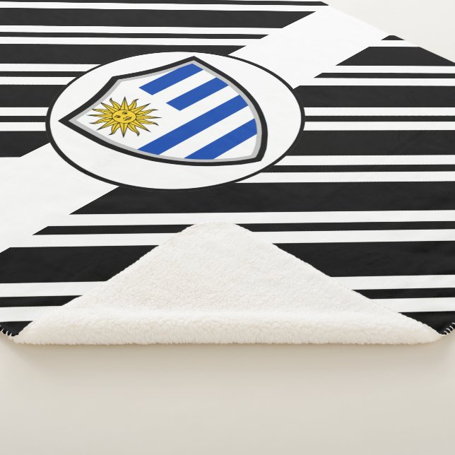 Couverture Sherpa Drapeau uruguayen Sherpa Blanket (3/4)