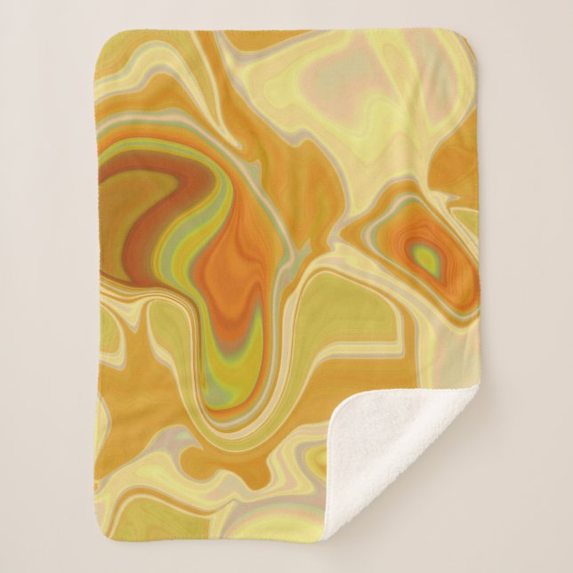 Couverture Sherpa Dreamscape in Gold (Devant)