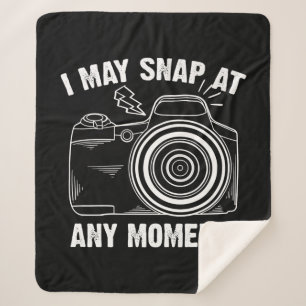 Couverture Sherpa Drôle de cadeau pour les femmes photographes Cool