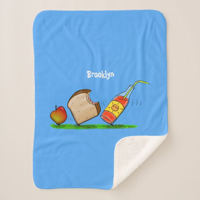 Couverture Sherpa Drôle de dessin animé de fourmis (Devant)