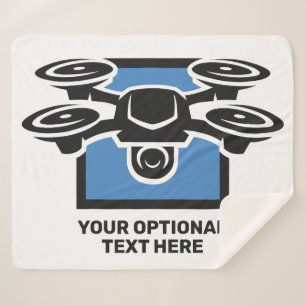 Couverture Sherpa Drone de texte personnalisé