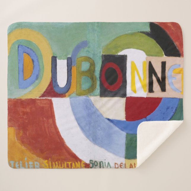 Couverture Sherpa Dubonnet | Sonia Delaunay | (Devant (Horizontal))