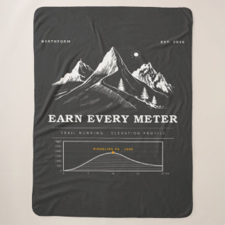 Couverture Sherpa Earn Every Meter Trailrunning Profil d'altitude 