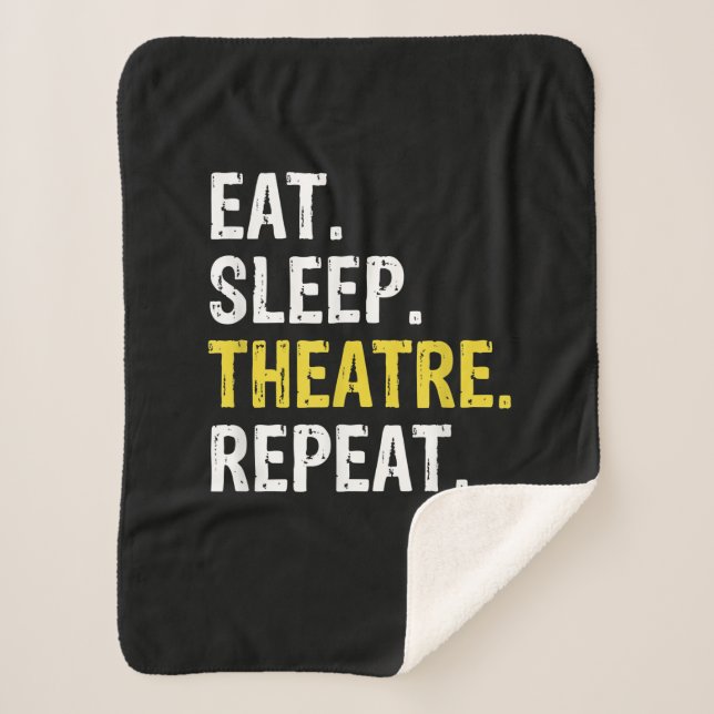 Couverture Sherpa Eat Sleep (Devant)