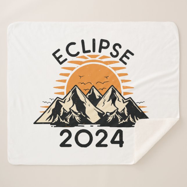 Couverture Sherpa Éclipse solaire totale 2024 (Devant (Horizontal))
