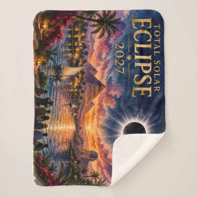 Couverture Sherpa Éclipse solaire totale de 2027 en Égypte (Devant)