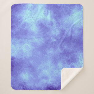 Couverture Sherpa Effet nuage de tempête bleue Sherpa Blanket