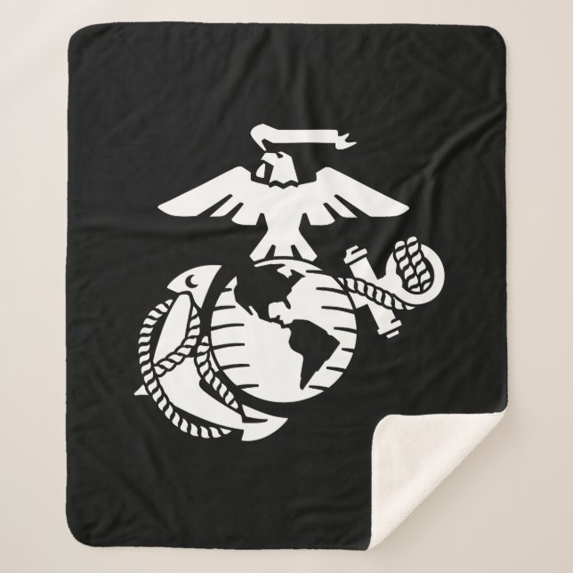 Couverture Sherpa EGA à une couleur - blanc (Devant)