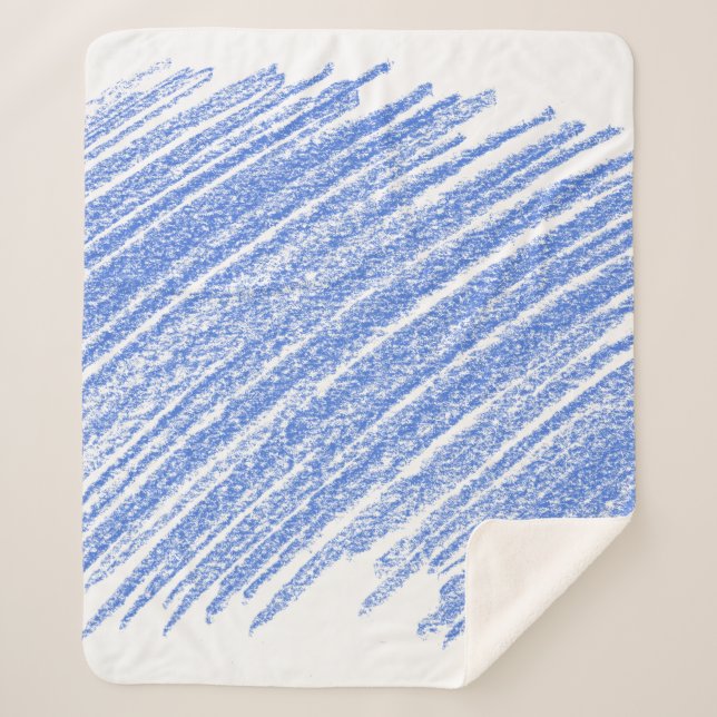 Couverture Sherpa Égratignure au crayon coloré à l'éclosion (Devant)