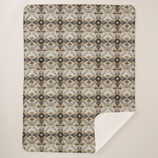 Couverture Sherpa Élégance étoile déco