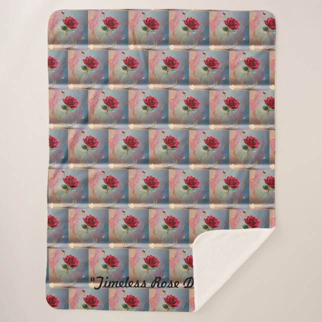 Couverture Sherpa "Élégance sans fioriture" (Devant)