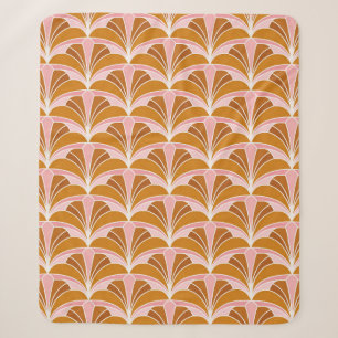 Couverture Sherpa Elégant Damask Floral vintage Motif sans joint. De