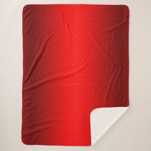 Couverture Sherpa Élégant dégradé rouge