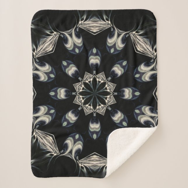 Couverture Sherpa Elégant Mandala (Devant)