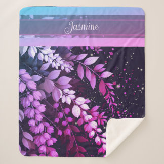 Couverture Sherpa Elégante Cascade Laburnum