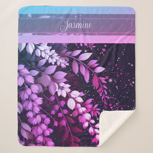 Couverture Sherpa Elégante Cascade Laburnum (Devant)