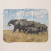 Éléphants en marche (par Wilhelm Kuhnert)