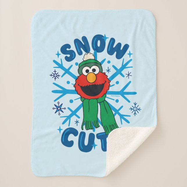 Couverture Sherpa Elmo Snow Cute (Devant)