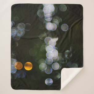 Couverture Sherpa Emballage en plastique de couleur agrafé