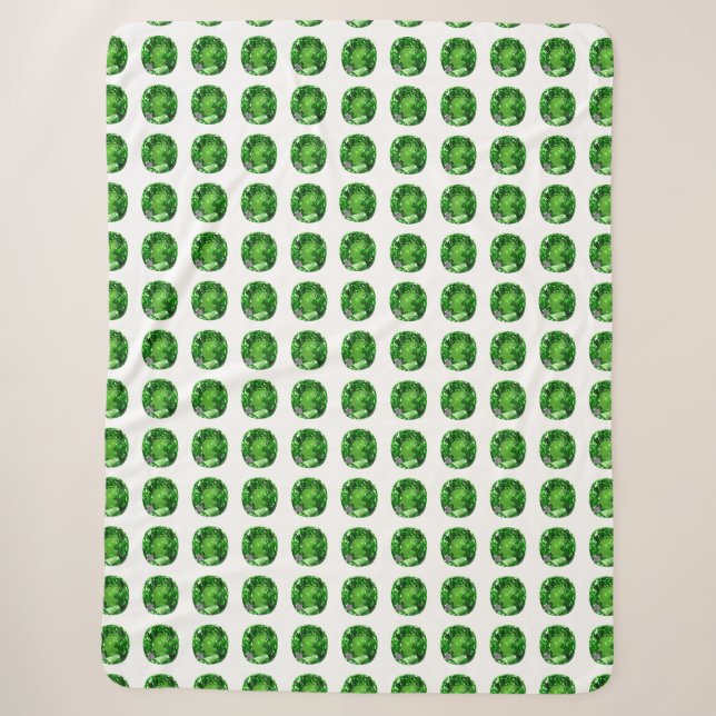Couverture Sherpa Emerald Gemstone, vert (Devant)