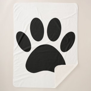 Couverture Sherpa Empreinte de chien