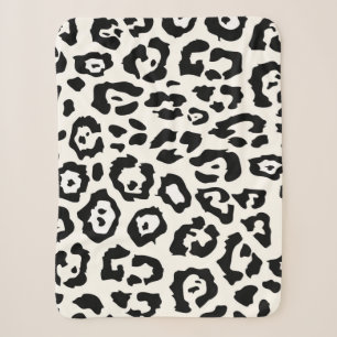 Couverture Sherpa Empreinte de léopard