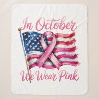 Couverture Sherpa en octobre, nous portons du rose pour la sensibili