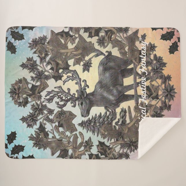 Couverture Sherpa "Enchanted World" (Devant (Horizontal))