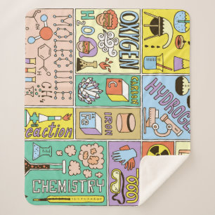 Couverture Sherpa Ensemble d'illustrations Vintages de la chimie