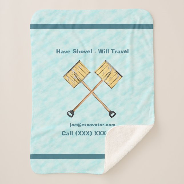 Couverture Sherpa Entreprise de tournage de neige (Devant)