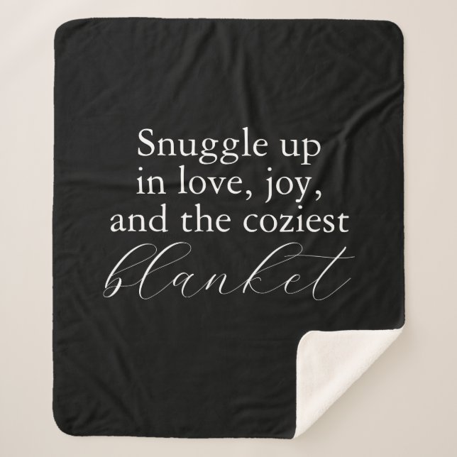 Couverture Sherpa Enveloppez-vous avec amour | Créez votre propre Sh (Devant)